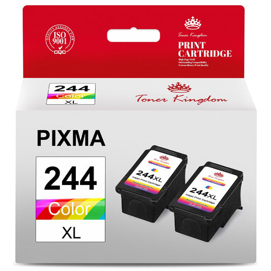 CL 244 Color Ink XXL 244 Ink for Canon Printer (Color, 2 Pack)