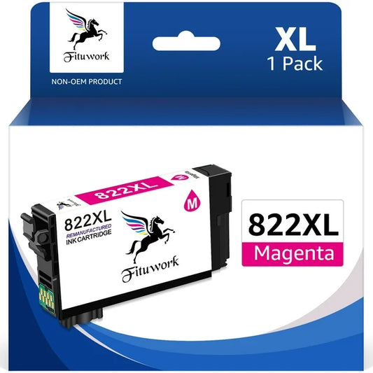 822xl Magenta Ink Cartridge for Epson T822XL 4820, WF-4830, WF-4833, WF-4834 Printer