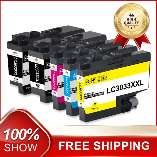 Tonerkingdom Ink Cartridges, Compatible for Brother Printer (2Black, 1 Cyan, 1Magenta, 1Yellow)