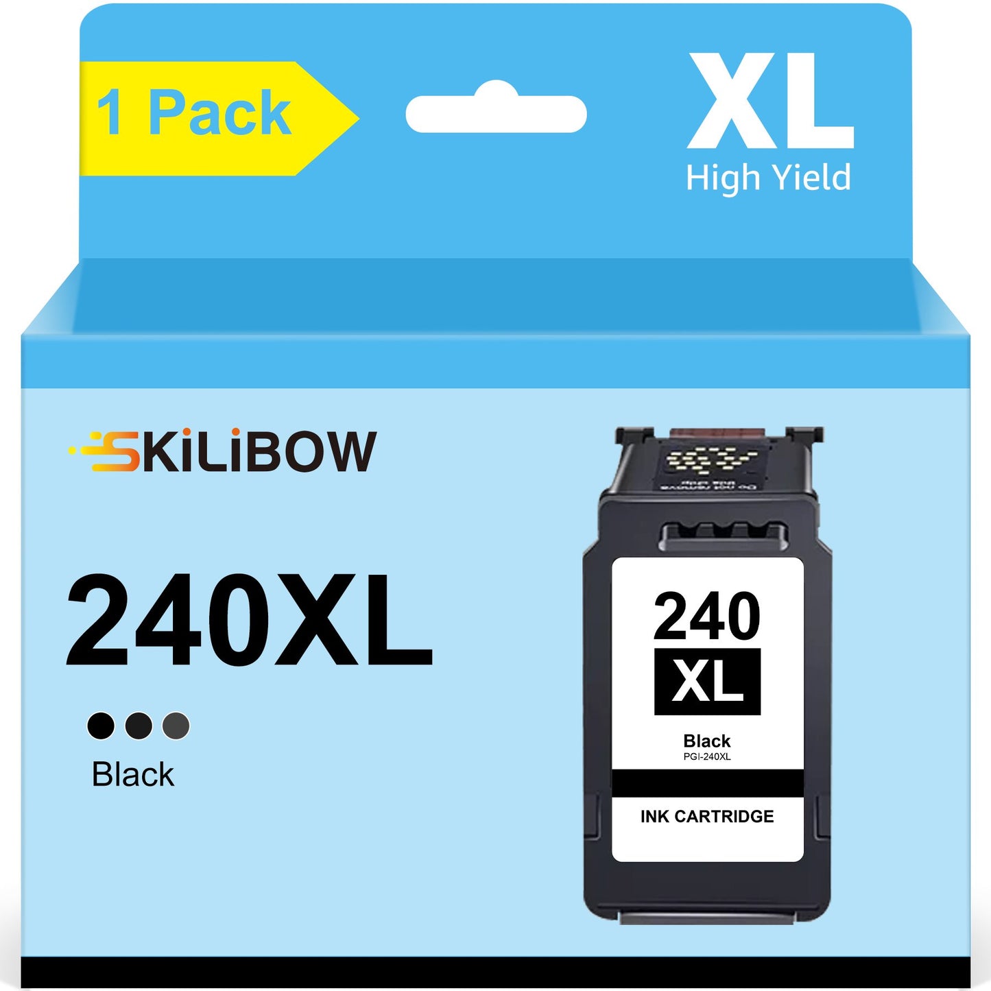 240XL Ink Cartridge for Canon 240 Ink PG-240XL for Canon PIXMA MG3620 MG3520 MX452 MX532 MX472 MX512 Printer (1 Black)