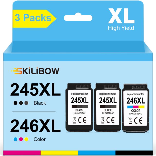 245 XL Ink Cartridge for Canon 245XL 246XL Ink Cartridge for Canon(3 Pack)