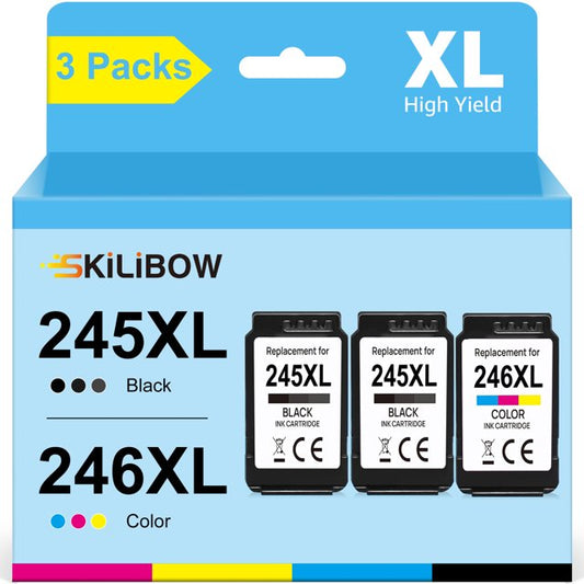 245 XL Ink Cartridge for Canon 245XL 246XL Ink Cartridge for Canon(3 Pack)