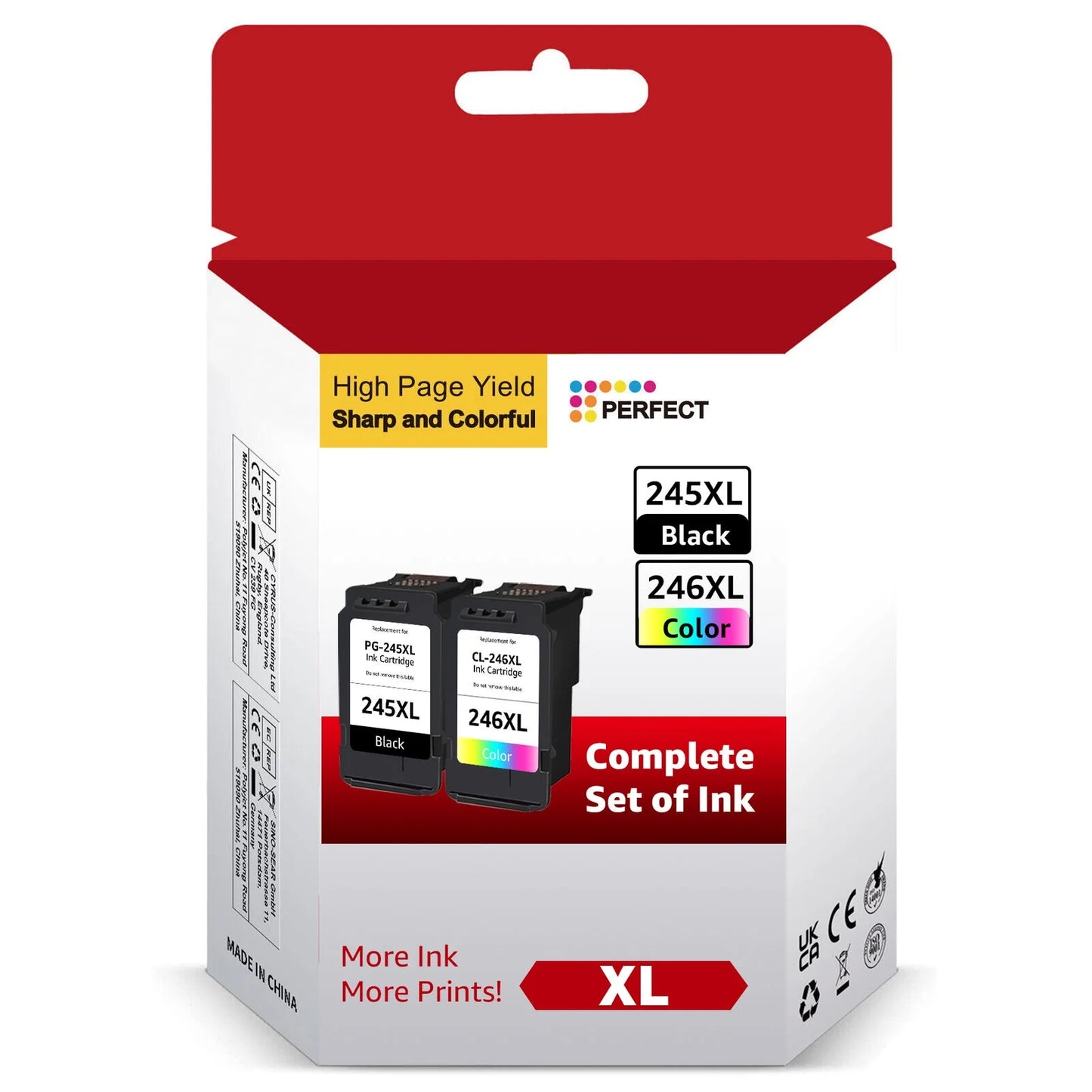 245XL 246XL Ink Cartridges Replacement for Canon2-Pack