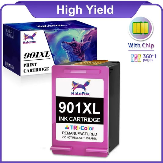 901XL Ink Cartridges Compatible with HP (1 Color, 1-Pack)