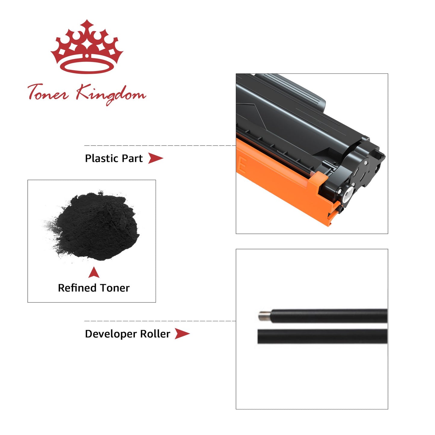 128A Black Toner Cartridge TonerkingdomBlack 1-Pack