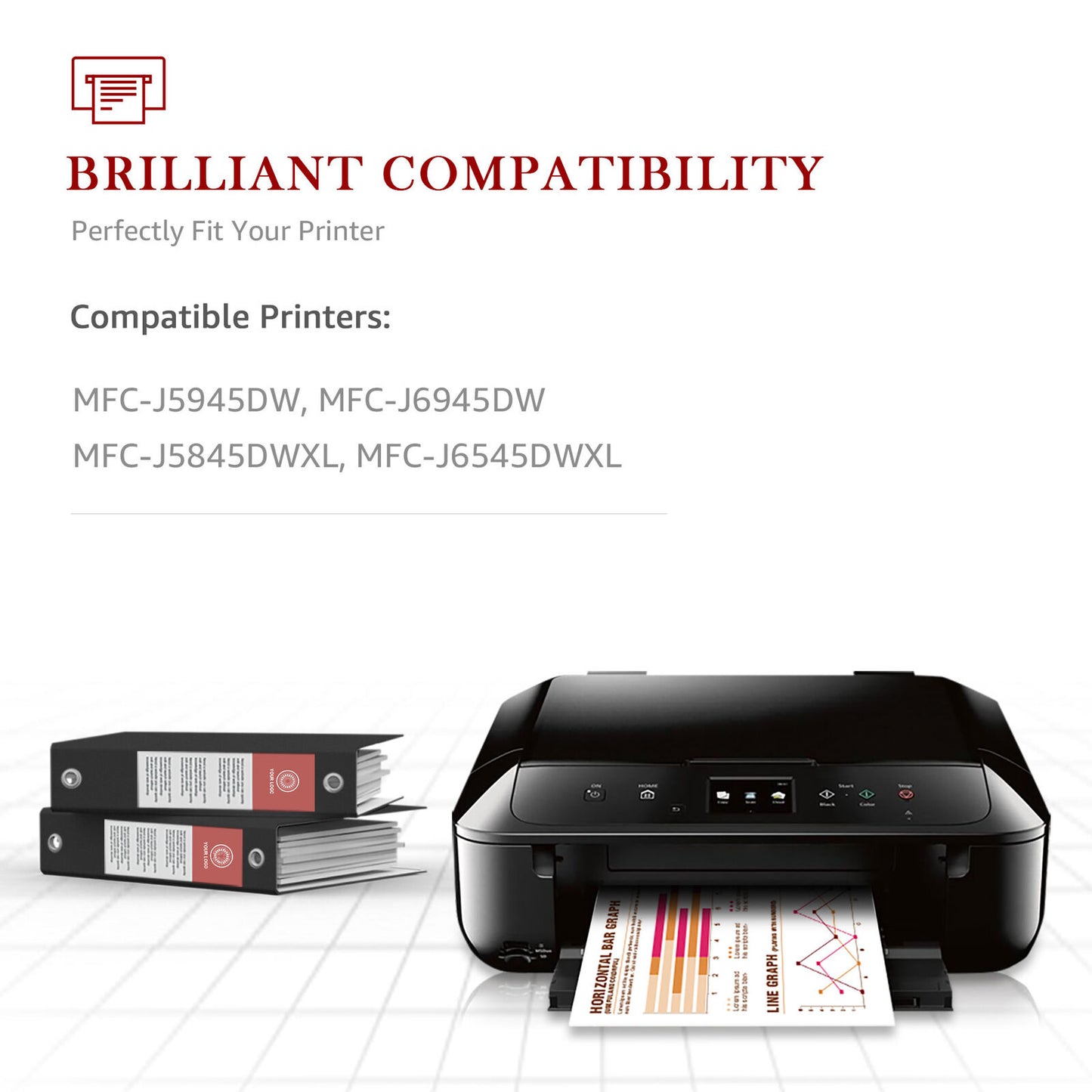 Tonerkingdom Compatible Ink Cartridge 3037 J6545DW,MFC-J6545DW XL and MFC-J6945DW (BK/C/M/Y)