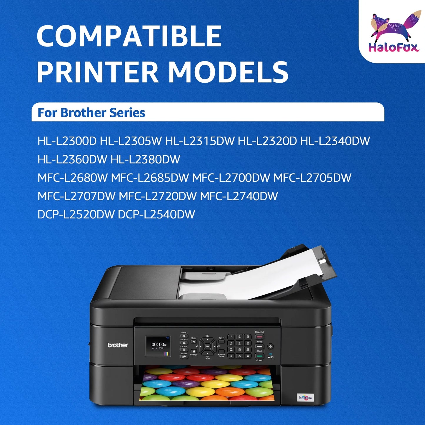 TN660 Toner Cartridge for Brother TN660 TN-660 TN630 TN 660 630 MFC-L2700DW MFC-L2740DW HL-L2320D HL-L2340DW HL-L2380DW Printer Ink (1 Black)