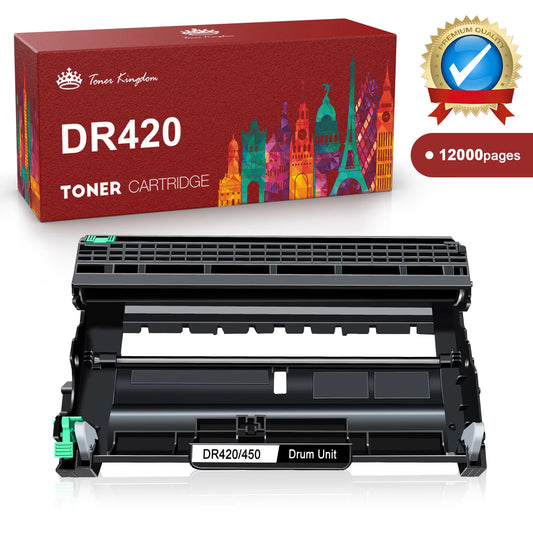 Compatible for brother-Drum Unit, DR420, 1 pack, Yields Up to 12,000 pages, Black