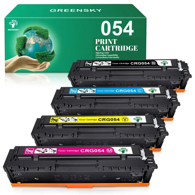 054 Toner 054H Black High Yield Toner  MF642Cdw LBP622Cdw MF641Cw MF644 MF642 Printer (4 Pack)