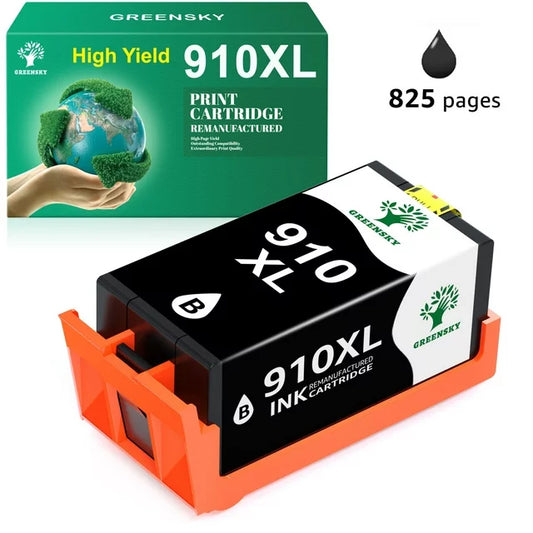 Greensky 910XL Black Ink Cartridge Replacement for HP Printer (1 Pack)