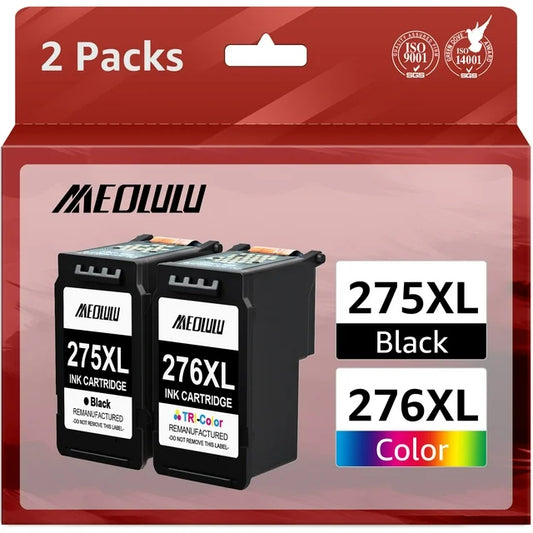 PG-275XL CL-276XL Ink Cartridge Black and Tri-  TR4720 TS3522 TS3520 Printer - High Yield