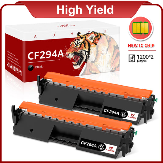 94A Black Toner Cartridge CF294A Toner Replacement for HP 94A Toner Cartridge CF294A 94X CF294X Black to use with Laserjet Pro M118dw, MFP M148dw M148fdw M148 M118 M149fdw M149 Printer, 2 Black