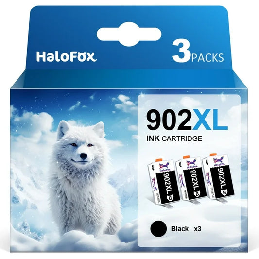 3-Pack 902 Black Ink 902XL Black Ink Cartridge 902 Ink(Black)