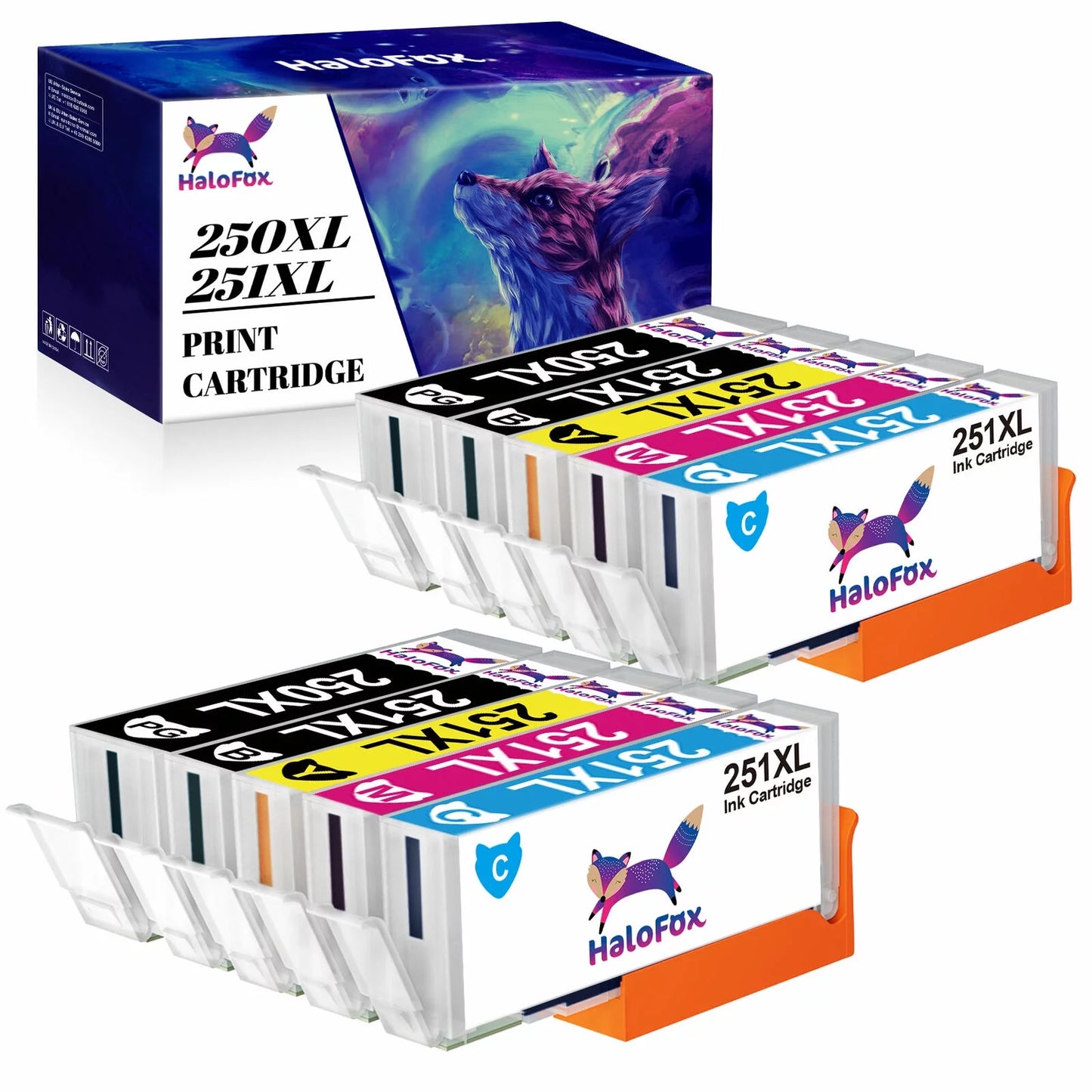 PGI-250XL CLI-251XL 250 251 XL Ink Cartridge for Canon Ink 250 and 251 Cartridges Combo