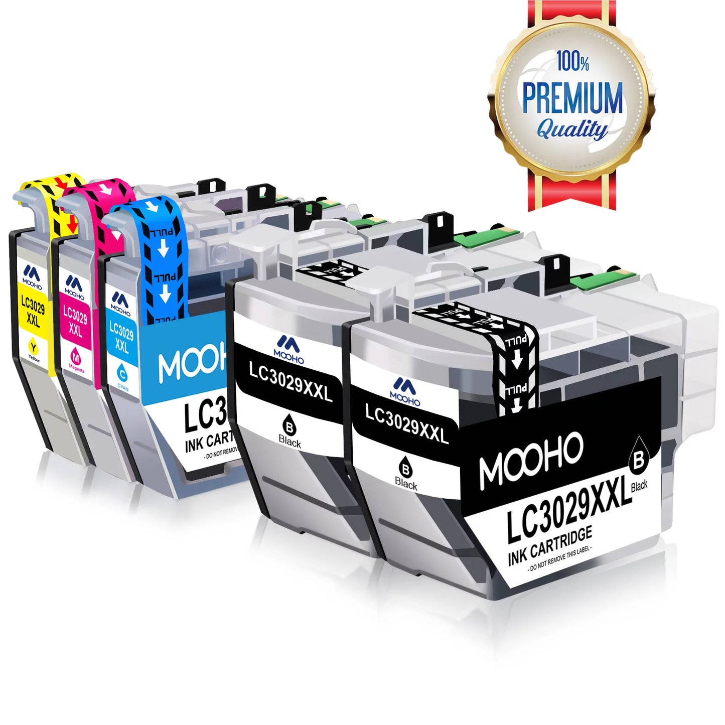 MOOHO LC3029 LC3029XXL Ink Cartridge Replacement for Brother 4 Pack 2B CMY