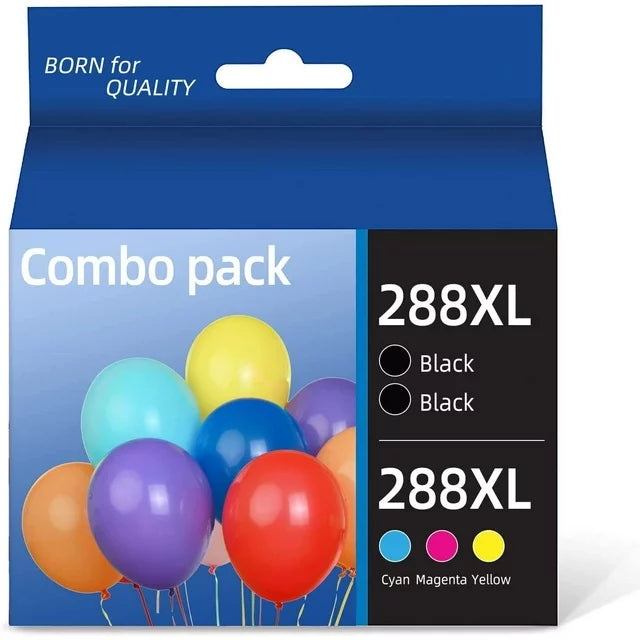 288 Ink Cartridge Replacement for Epson Printer (2 Black, 1 Cyan, 1 Magenta, 1 Yellow, 5 Pack)