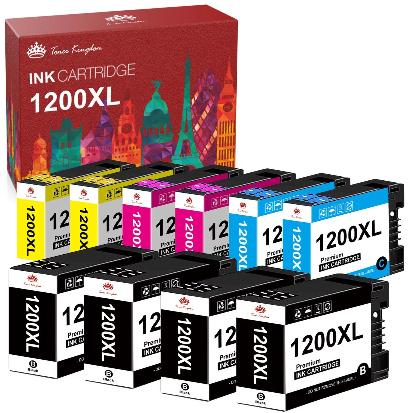 10-Pack Canon Maxify 1200 Ink Cartridge for Canon Printer (Black, Cyan, Magenta, Yellow)