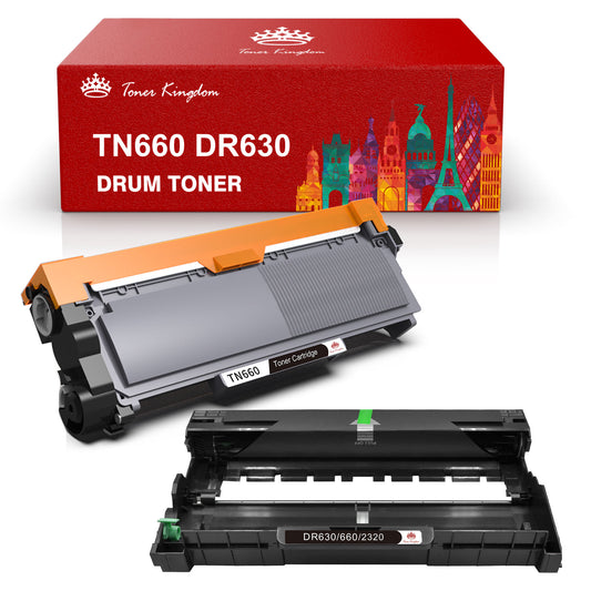 (2 Pack)Compatible 1-Pack TN-660 TN660 TonerL2340DWR DCP-L2500D L2540DNR MFC-L2720DW L2700DW Printer, by Toner Kingdom