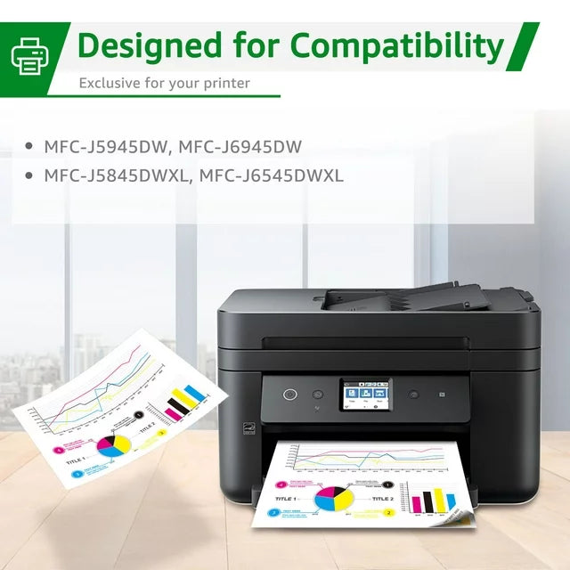 Greensky Compatible 3037 Ink Cartridges High-Yield Replacement for Brother (1Black)