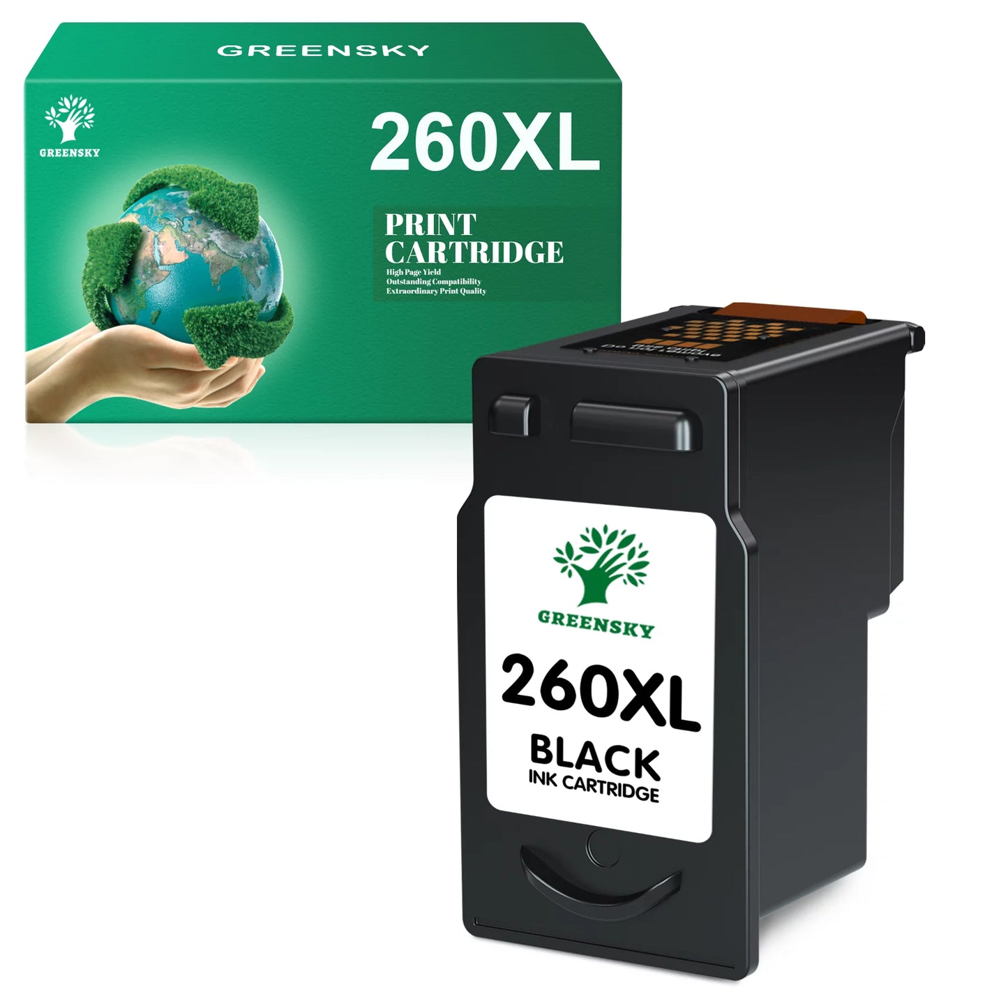 Greensky Ink Cartridge Replacement for Canon 260 Black Ink Cartridge