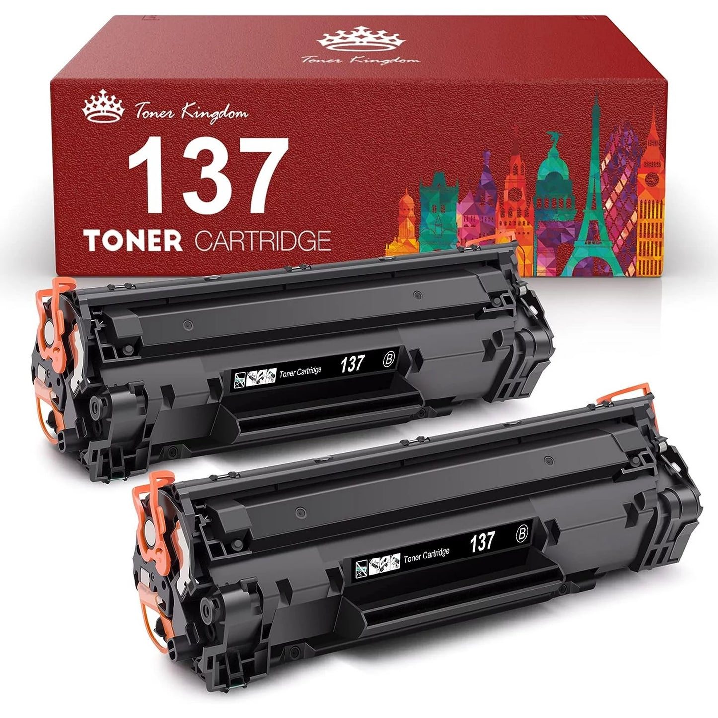 CRG137 137 Toner Cartridge Replacement for Canon Printer 2 Pack