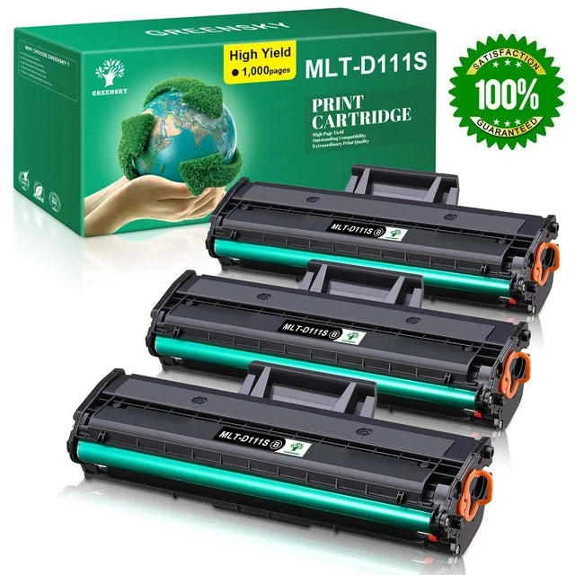 Greensky Compatible Toner Cartridge Replacement for Samsung Printer (Black, 3 Pack)