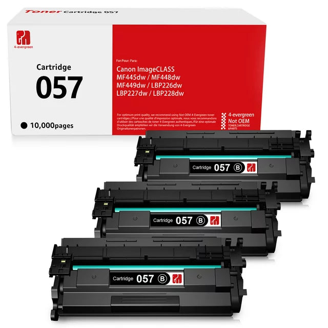 3 Pack Compatible Canon 057 Toner Cartridges