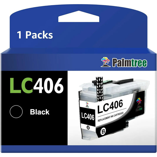 LC406 Black Ink Cartridges for Brother LC406 J6555DW MFC-J5855DW MFC-J6955DW (1 Black)