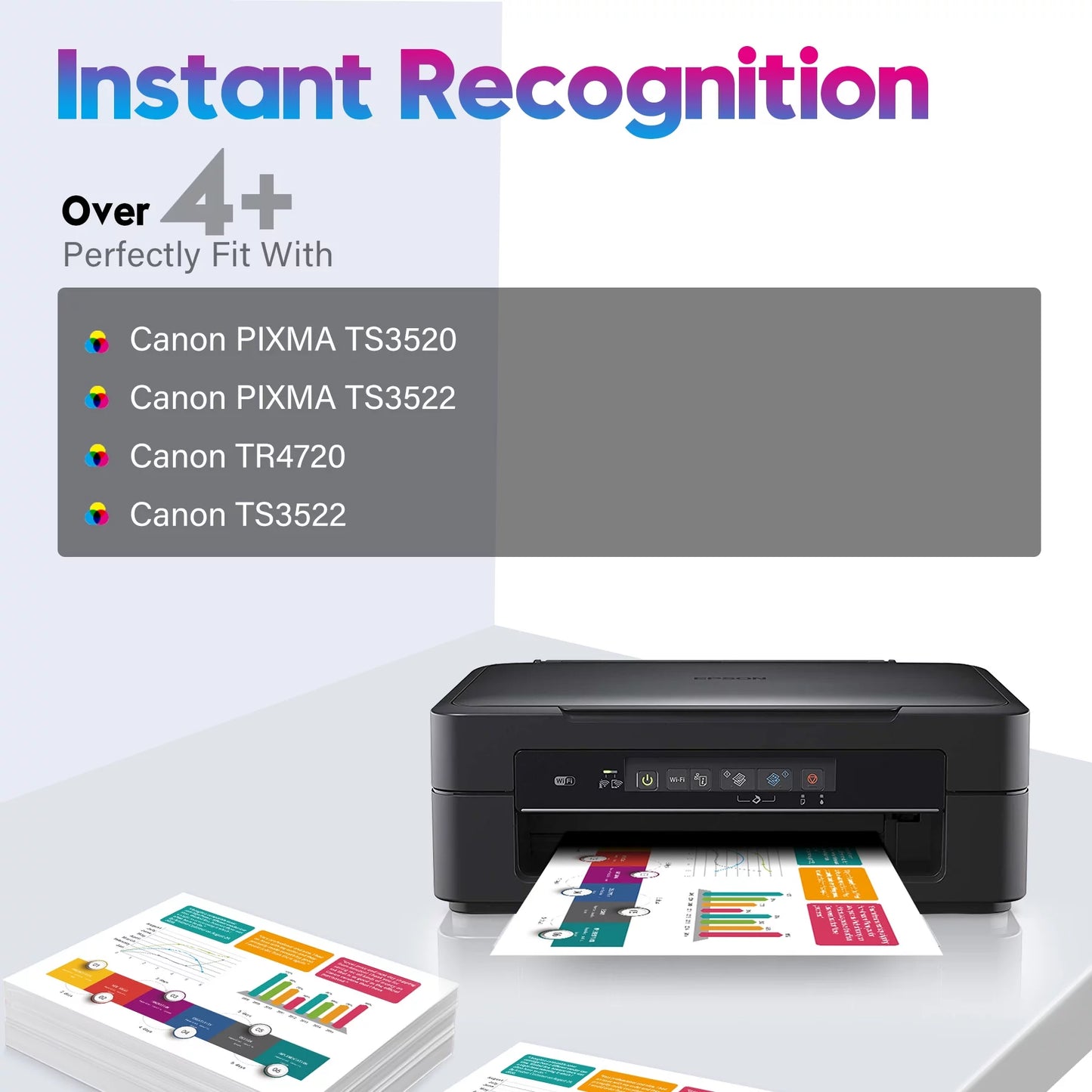 PG-275 CL-276 XL Printer Ink Replacement for Canon Printer (1 Black 1 Color)