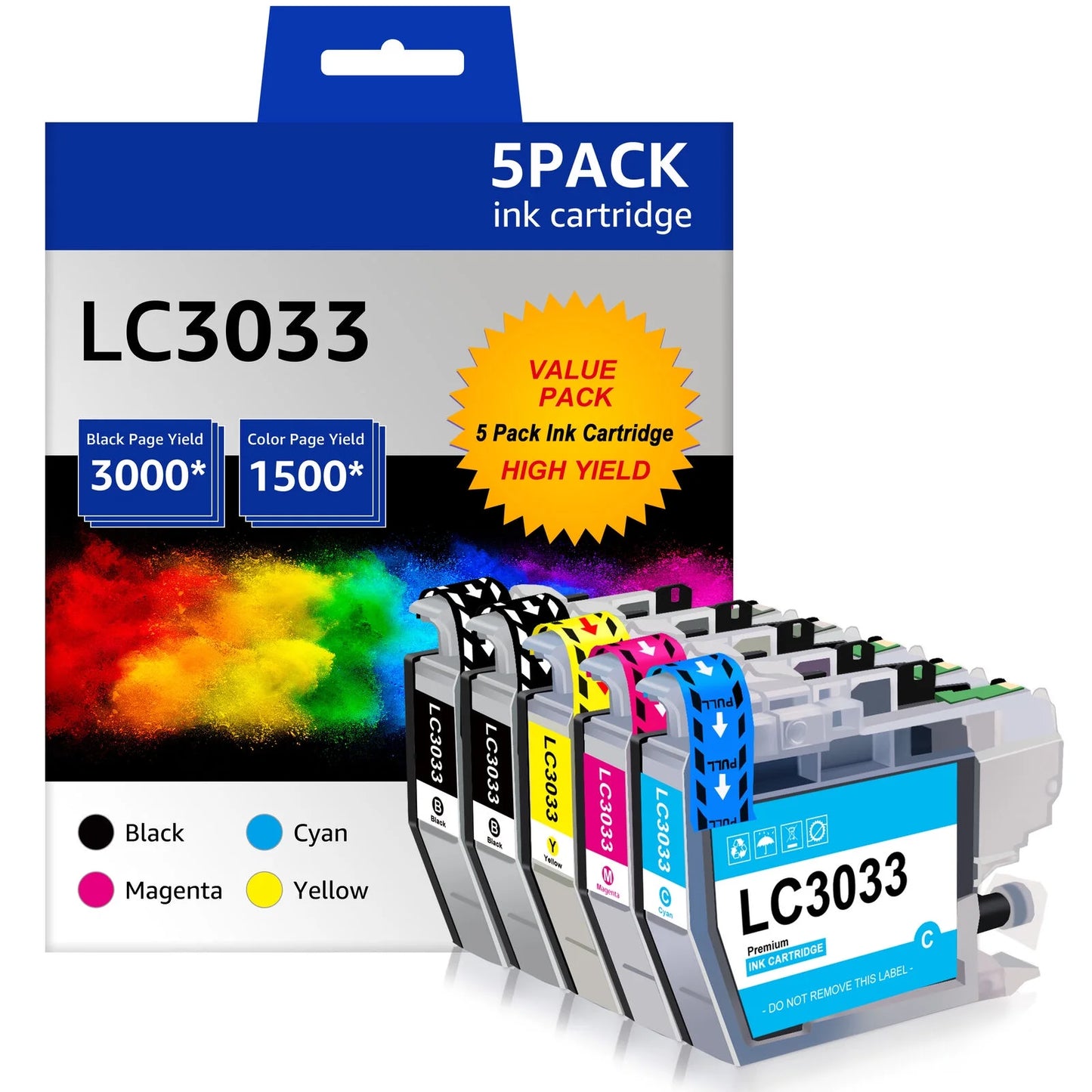 LC3033 Ink Cartridges LC3035 Ink Replacement for Brother