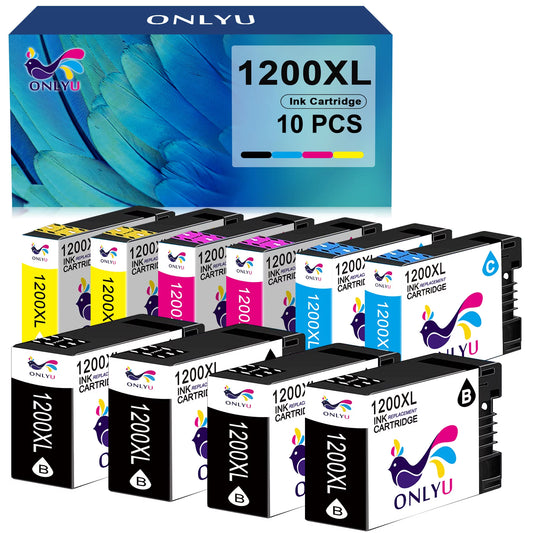 ONLYU Canon 1200XL Ink Cartridges Compatible for Canon (4BK,2C,2M,2Y)