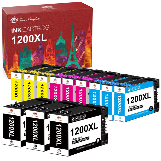 1200XL Ink Cartridges Replacement for Canon Printer (BCMY)