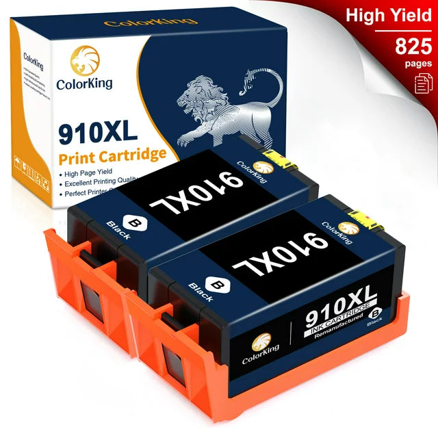 Colorking 910 XL Ink Cartridge Replacement for  8028 8025 8035e 8020 8024 8015 8010 8025e 8035e (2-Pack)