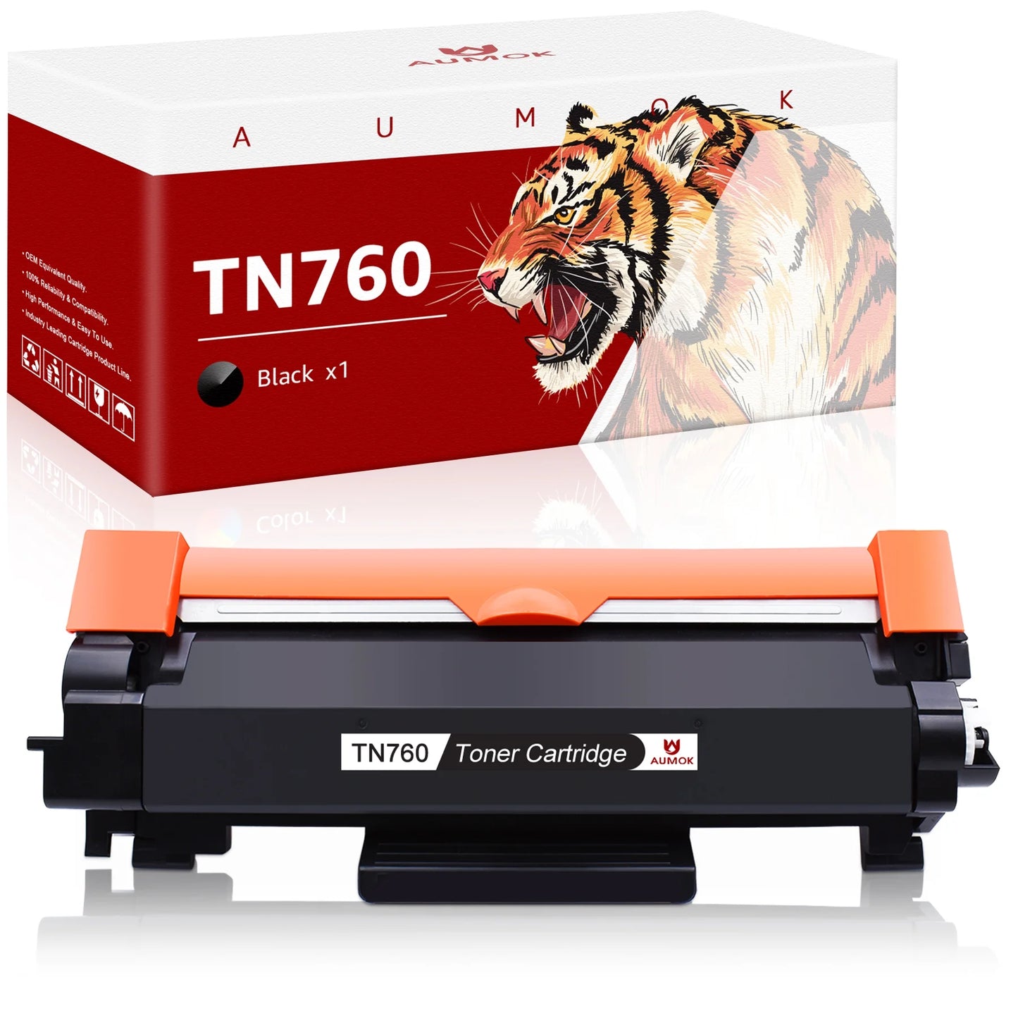 TN760 Toner Cartridge for TN 760 TN730 TN 730 for HL-L2395DW L2350DW L2730DW L2370DW MFC-L2710DW L2750DW L2730DW L2717DW DCP-L2550DW HL-L2390DW L2325DW (1 Black)