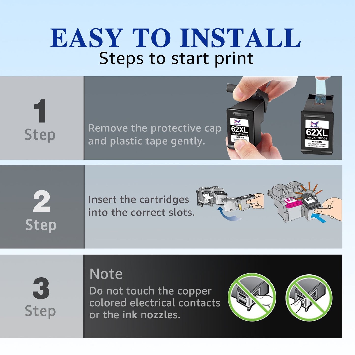 64XL ink cartridge (3 Pack)