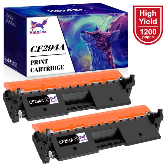 HaloFox 2-Pack Compatible Toner for HP Printer Replacement Ink (Black)