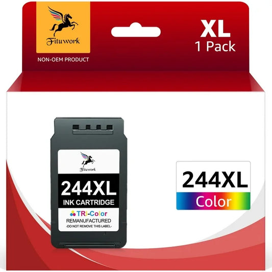 CL244 244 Ink Cartridge Replacement for  TS3322 TS3122 TS202 MX490 Printer (Color, 1-Pack)