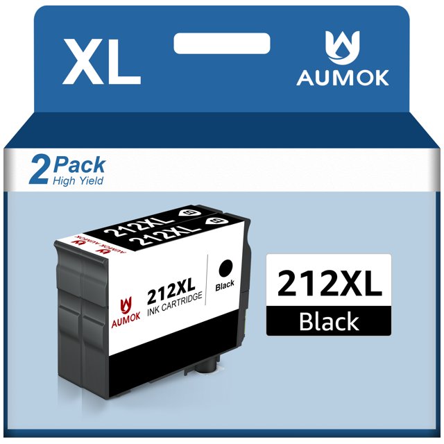 Tonerkingdom 212XL Black Ink Cartridge for  XP-4100 XP-4105 WorkForce WF-2850 WF-2830 (2 Pack)