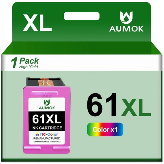 High Yield 61XL Color Ink Cartridge Replacement  1512 2540 3050 3050A Officejet 2620 Printer (1 Pack)