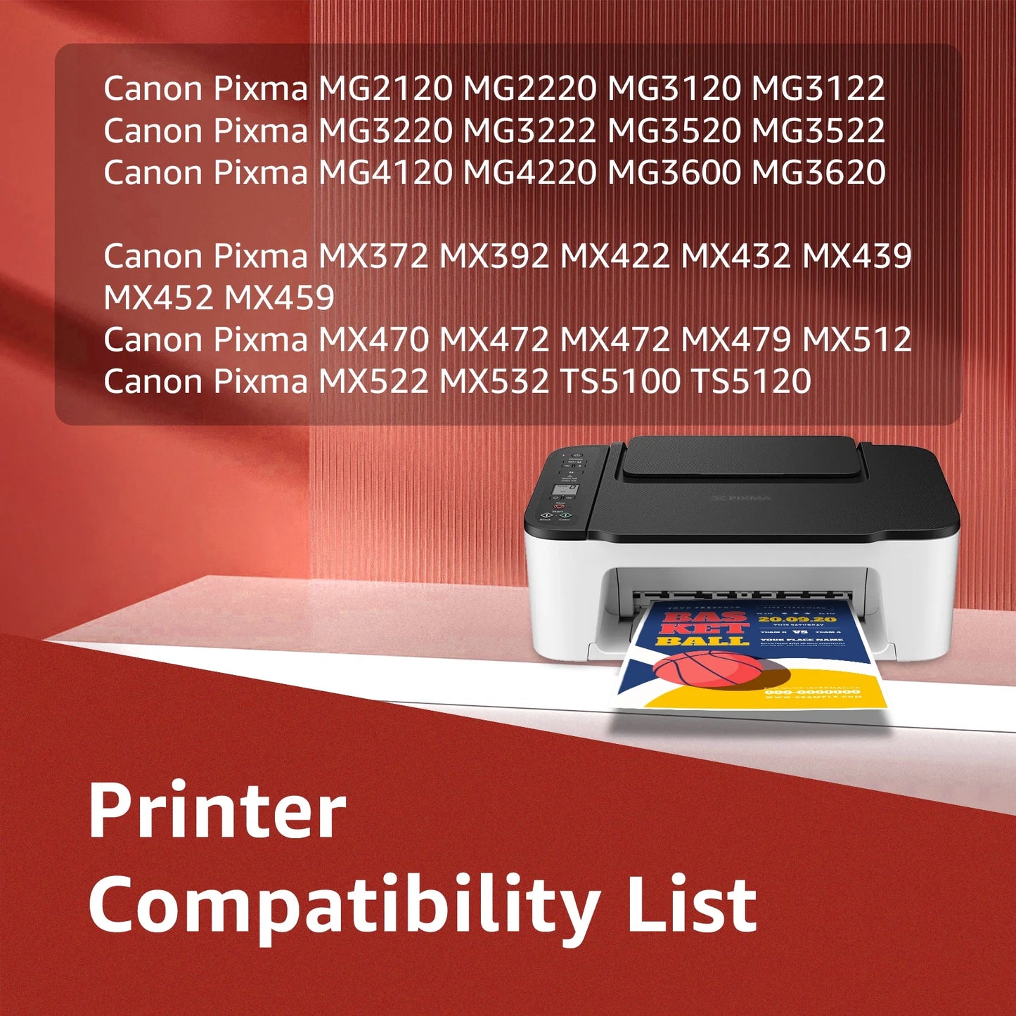 PG-240XL CL-241XL Ink Cartridge Replacement for Canon (2 Tri-Color)