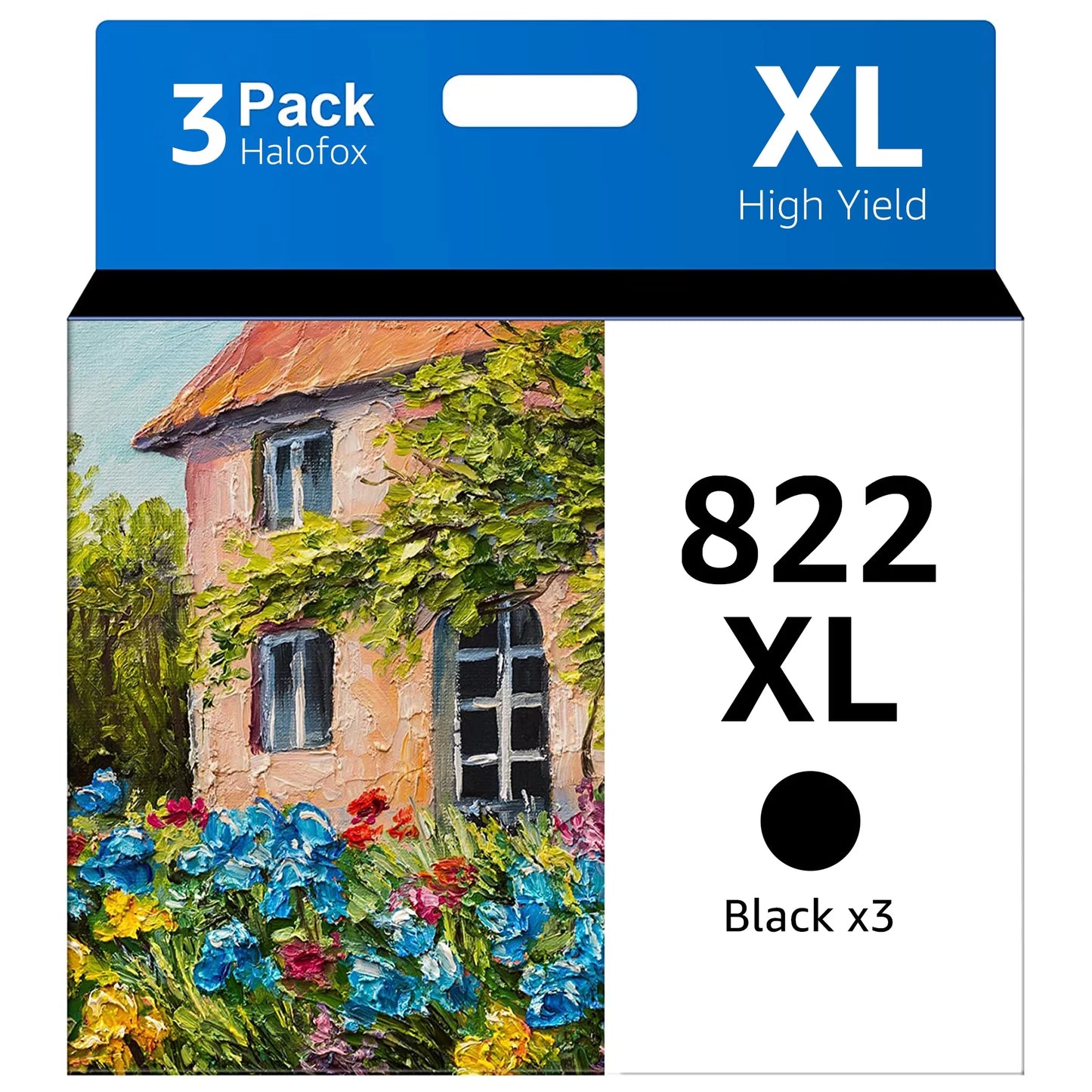 822XL Ink Cartridge for Epson Printer (3-Black)