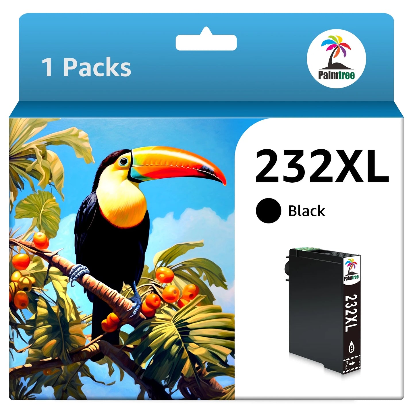 232XL Ink Cartridges Replacement for Epson Printer (1 Black)