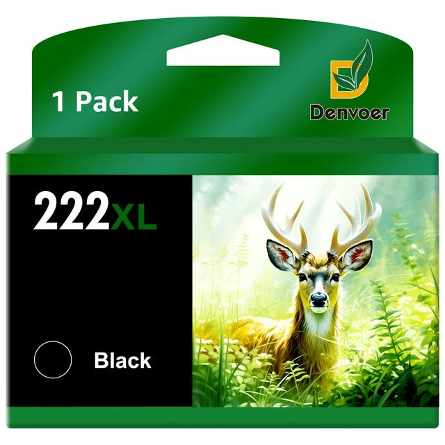 222XL 222 Ink Cartridge Replacement for Epson Printer (1 Black)