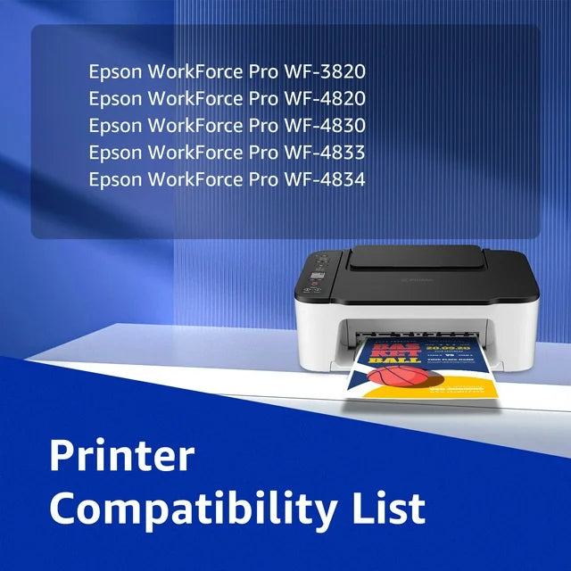 822XL Ink Cartridges for Epson 822XL Ink  3820 WF-4820 WF-4830 WF-4833 Printers?2 Black?