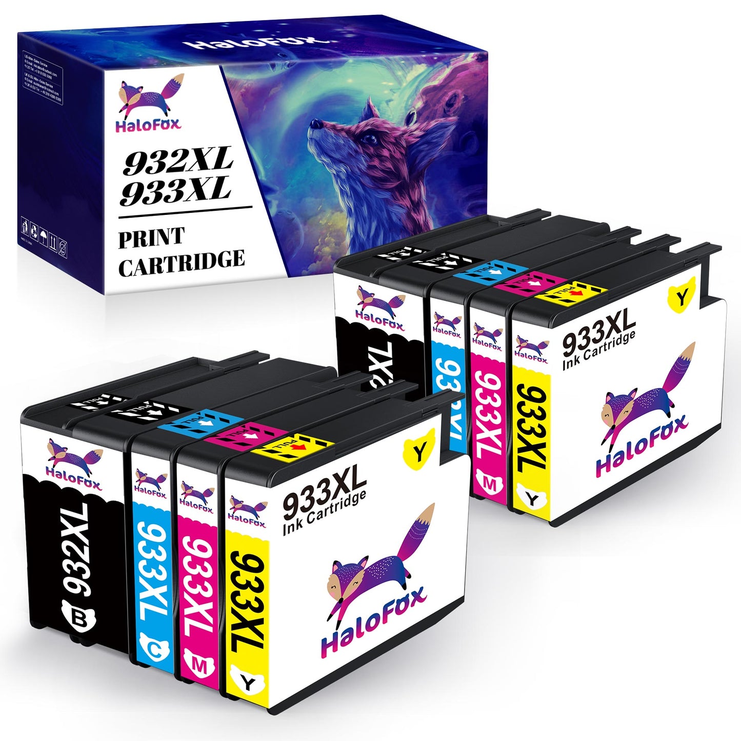 932XL 933XL Ink Cartridge (2 Black 1 Cyan 1 Magenta 1 Yellow)