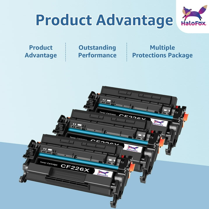 CF226X 26X Toner Cartridges Replacement for HP 26X CF226X Black Toner Cartridges for HP Laserjet Pro M402n M402dn MFP M426fdw M426fdn M426dw M402 M426 Printer Ink High Yield (Black, 4-Pack)