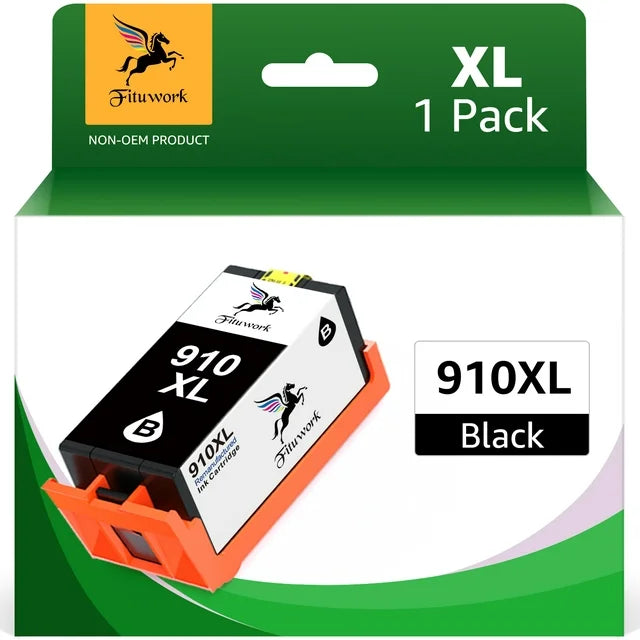 910XL Black Ink Cartridge Replacement for HP 8025 8035 8028 HP OfficeJet 8022 8010 8015 Printer (1 Pack)