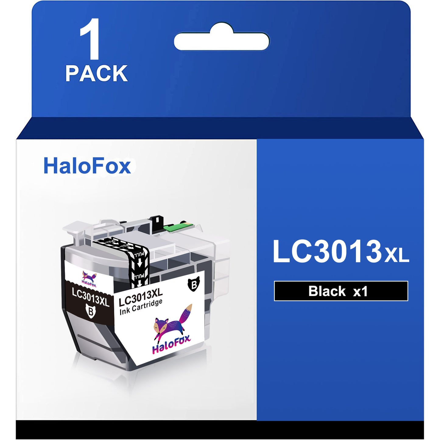 Halofox LC3013 LC3011 Black Ink Cartridge XLMFC-J497DW MFC-J895DW MFC-J690DW Printer (1 Pack)