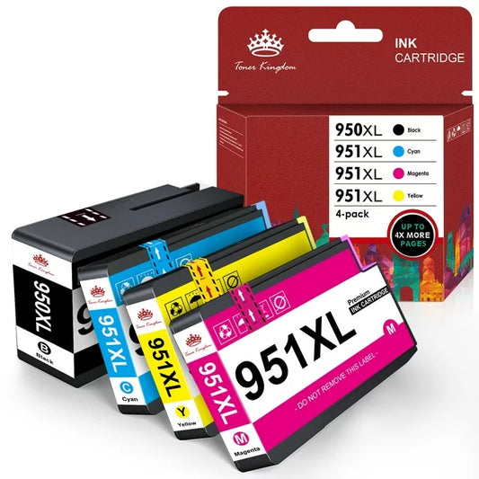 High Yield 950 XL 951XL Ink Replacement for HP  251DW Printer(Black, Cyan, Magenta, Yellow), 4 Pack