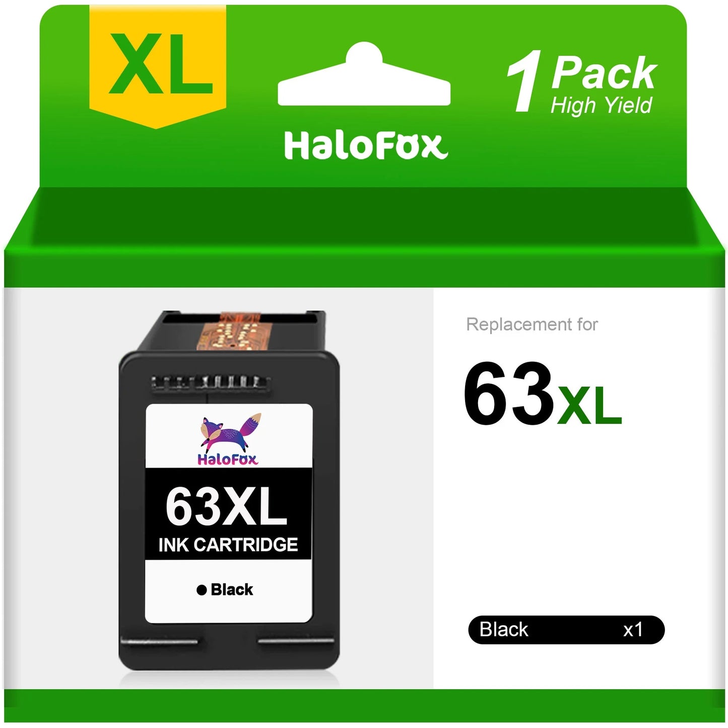 63 Black Ink 63XL 63XL Black Ink Cartridge for HP 63XL Ink Cartridge 63 XL Ink 63 for HP Officejet 3830 4650 5255 3832 Envy 4520 4512 4516 Deskjet 1112 3630 3634 3639 2132 Ink Printer (Black, 1 Pack)